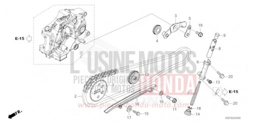 CHAINE A CAMES/TENDEUR Z125MAN de 2022